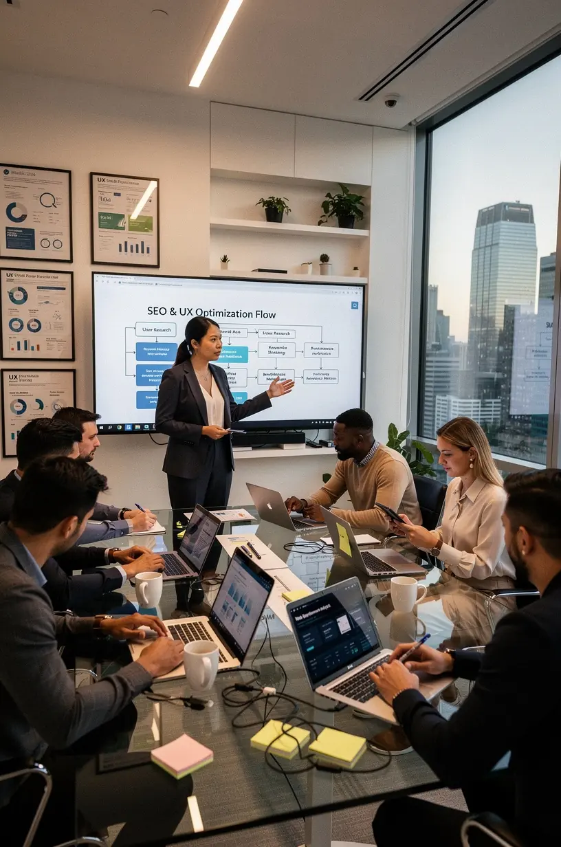 Professional team collaboration